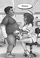 Submissive kink Bond gets anal examination instead of prescribed treatment from the nurse
