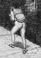 Shake those fat udders, slave - Prison camp by Badia