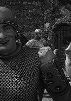 And, in the middle of the side of the strip facing her were six sharp metal spikes, each an inch long - Safe passage by Quoom