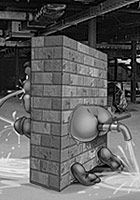 Sub gets bricked up by female construction worker who then bangs his ass